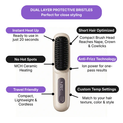Gloss & Go™ Portable Straightening Brush